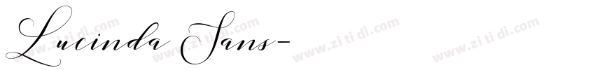 Lucinda Sans字体转换